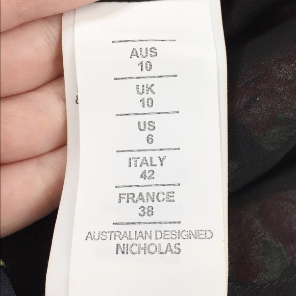 NWT NICHOLAS Eva Floral Drawstring Dress Size 6 - Picture 7 of 8